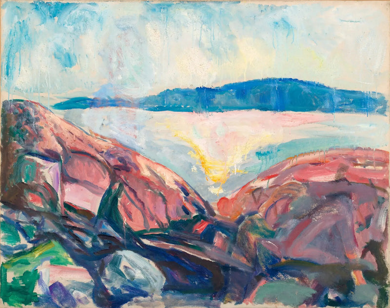 Red Rocks - Edvard Munch