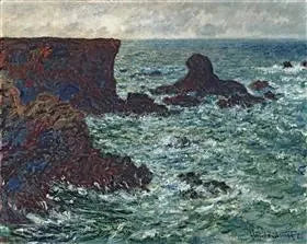 Rocks at Port-Coton, the Lion Rock, Belle Ile - Claude Monet