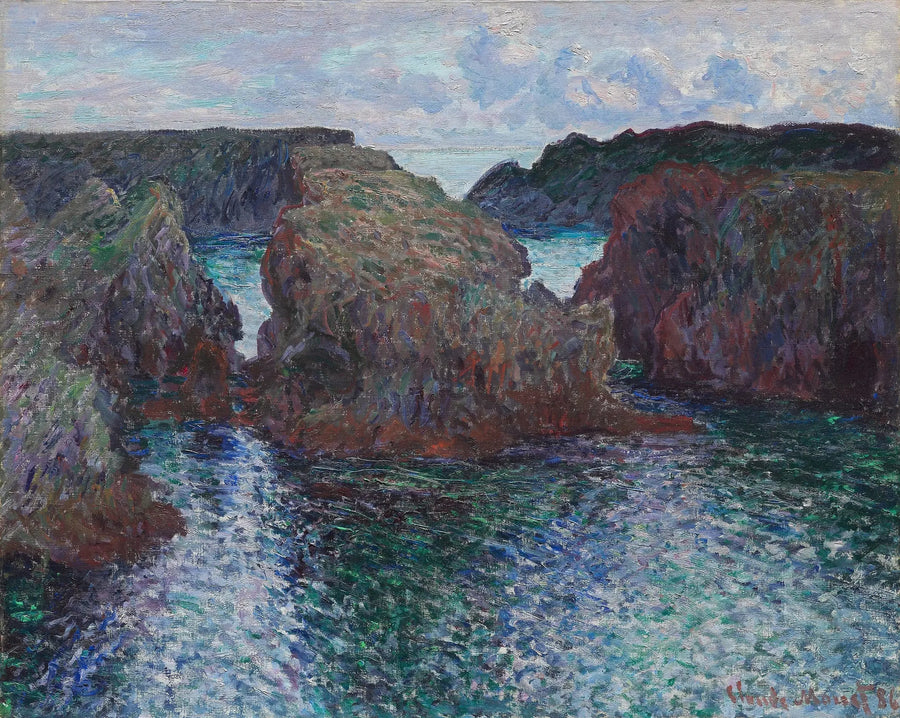 Rocks at Port-Goulphar, Belle-Île - Claude Monet
