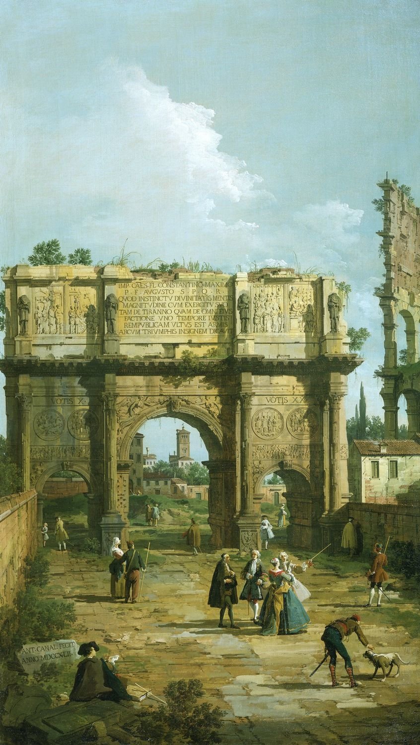 Rome: the Arch of Constantine - Canaletto
