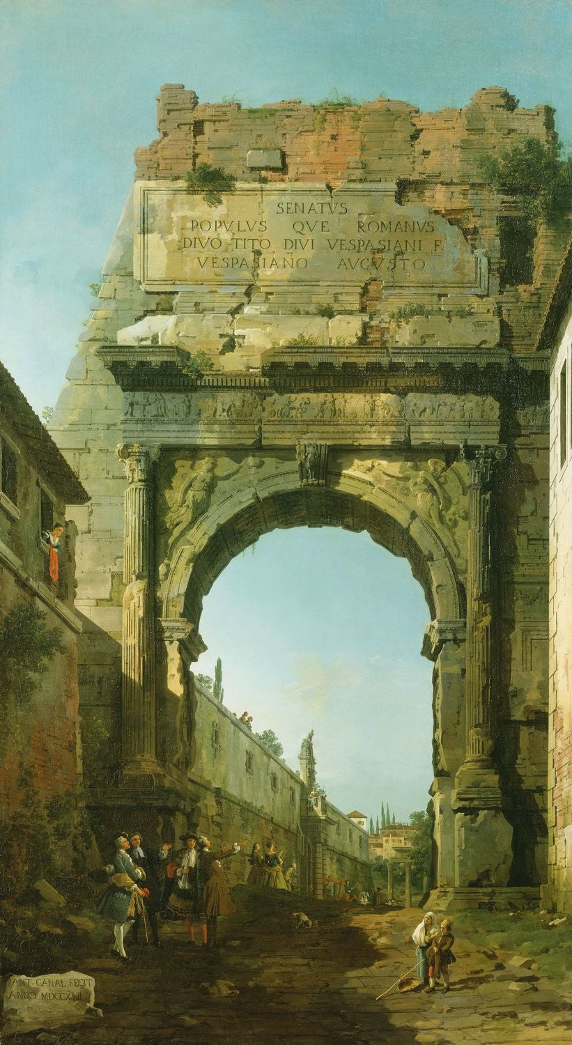 Rome: the Arch of Titus - Canaletto