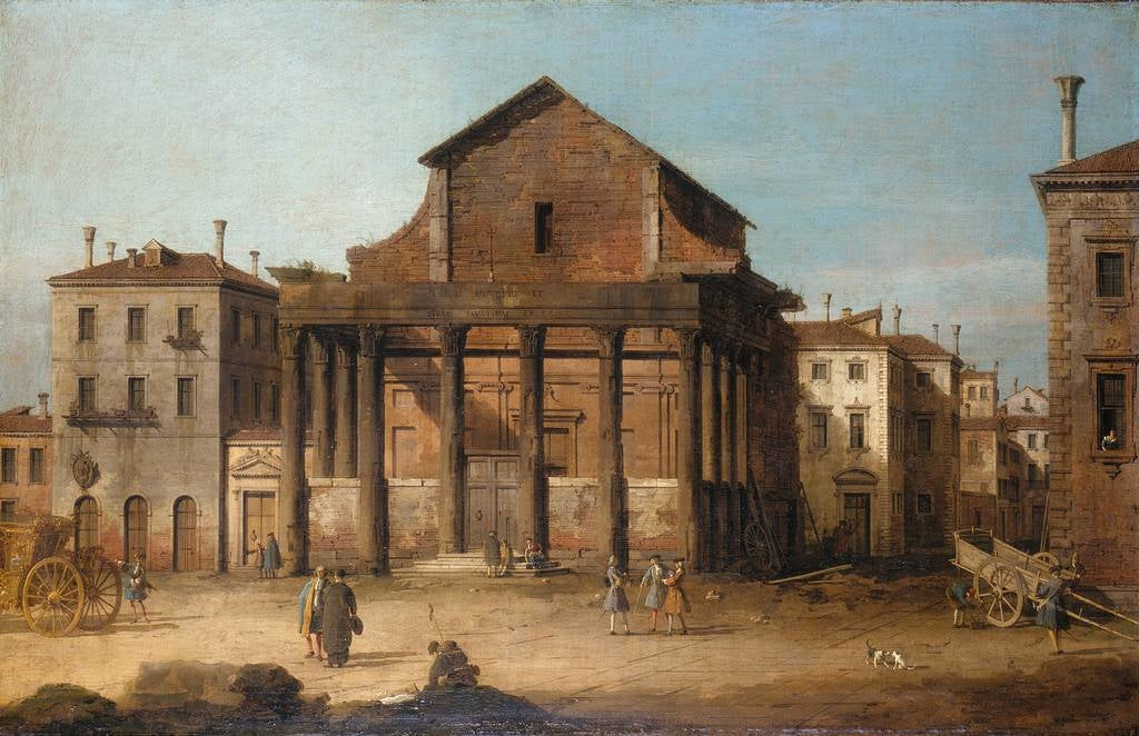 Rome: the Temple of Antoninus and Faustina - Canaletto