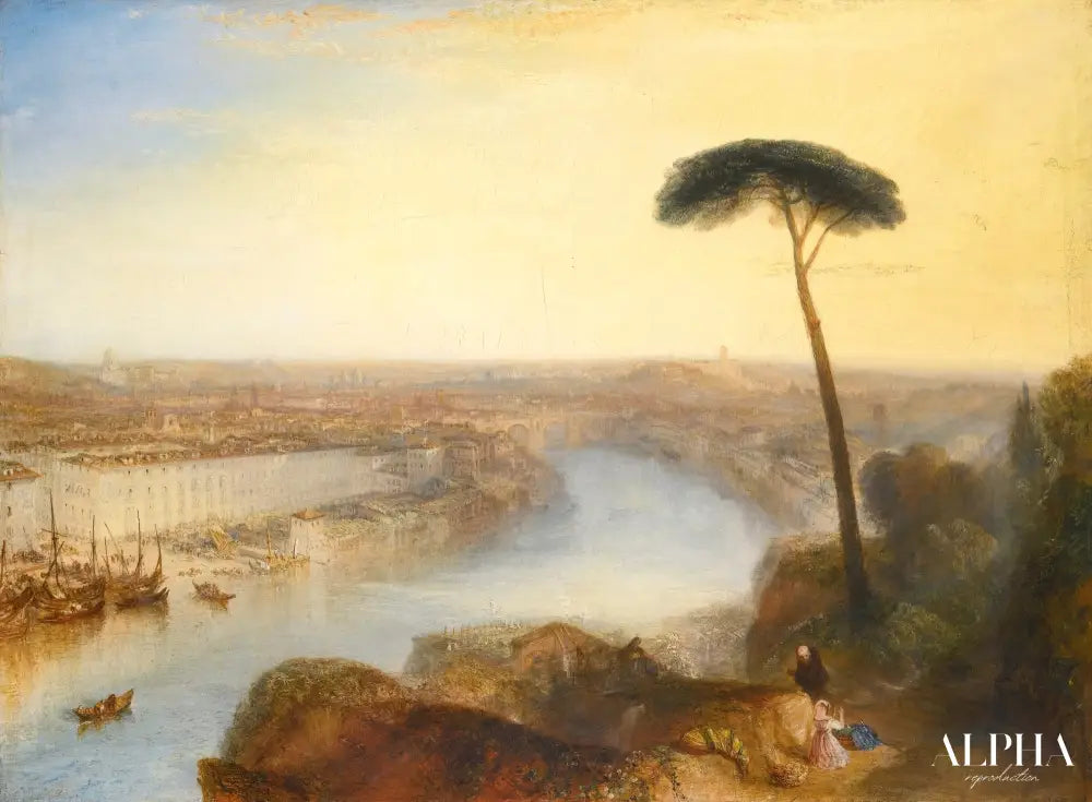 Rome vue de l'Aventin - William Turner - Reproductions de tableaux et peintures haut de gamme