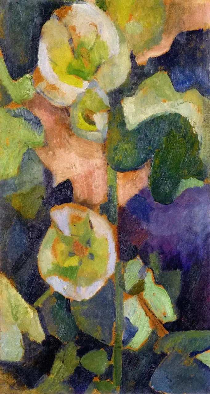 White Hollyhock - Robert Delaunay