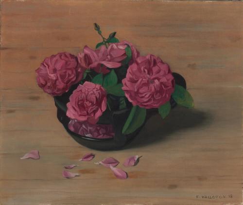 Roses et coupe noire - Félix Vallotton