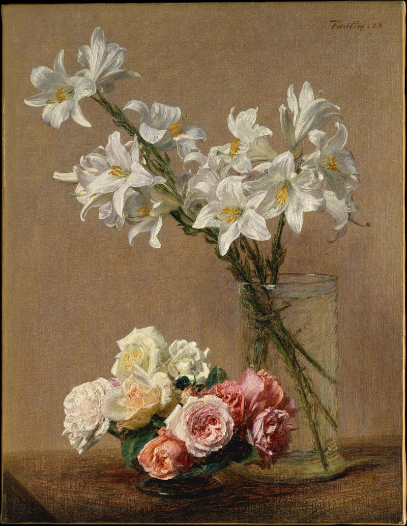 Roses and Lilies - Henri Fantin-Latour