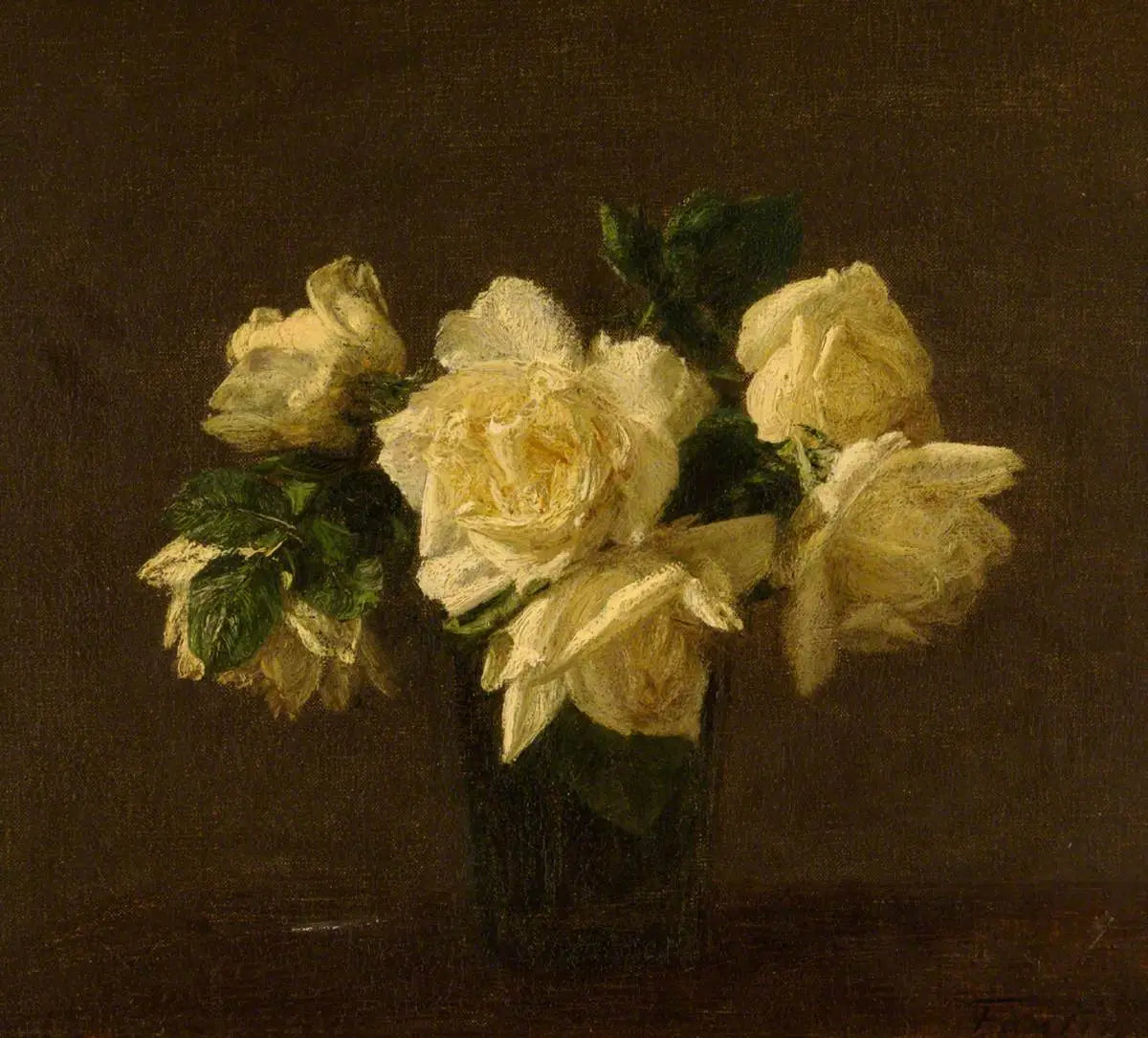 Roses jaunes - Henri Fantin-Latour - Alpha Reproduction