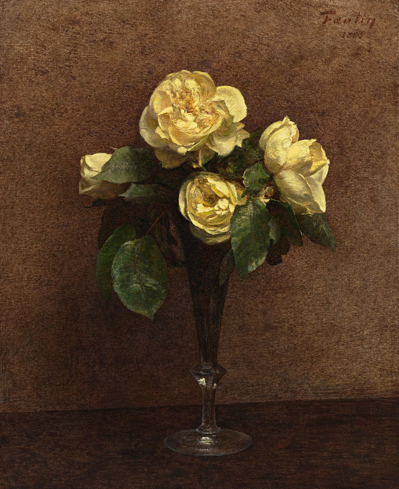 Yellow Roses, Maréchal Niel - Henri Fantin-Latour