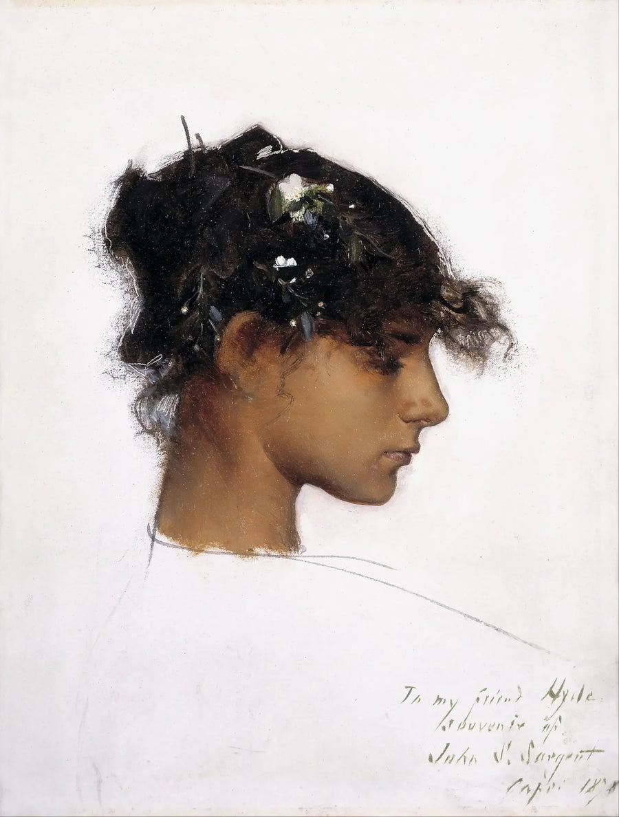 Rosina Ferrara, Head of a Girl from Capri - John Singer Sargent