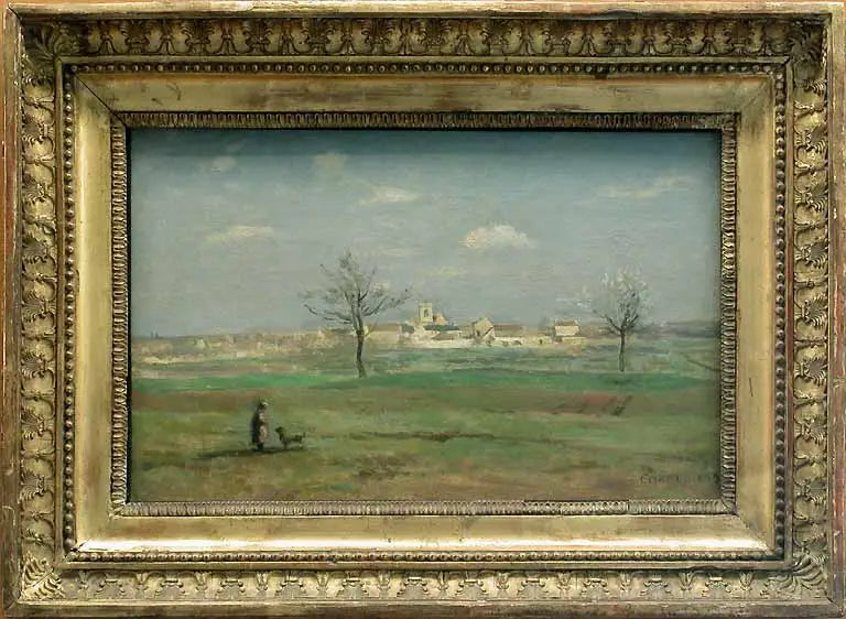 Rosny. Village View in Spring - Jean-Baptiste Camille Corot