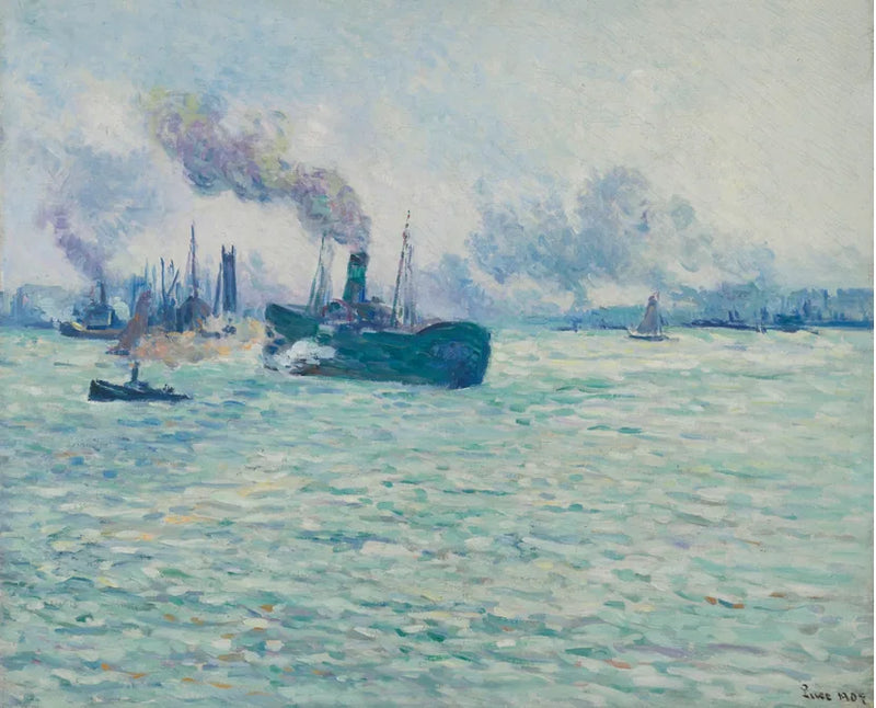 Rotterdam, port scene - Maximilien Luce