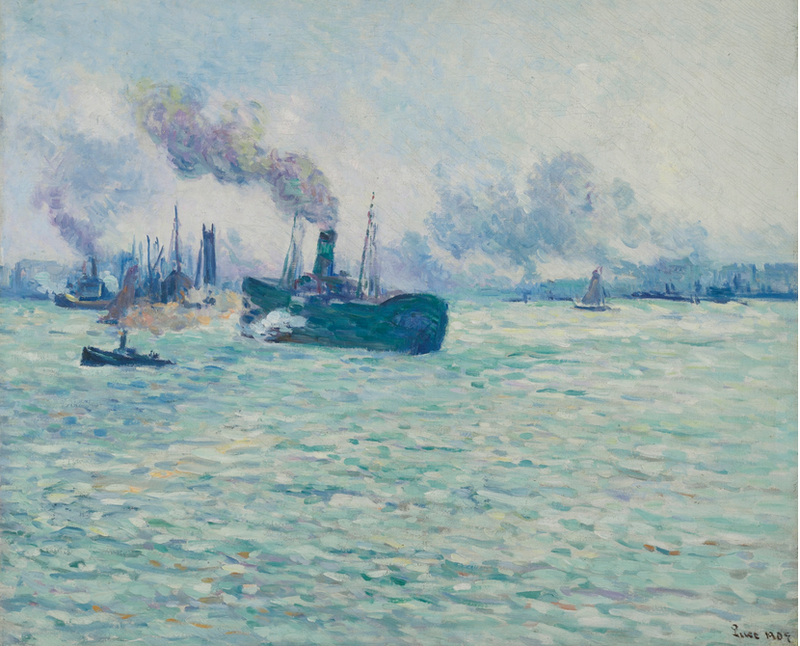 Rotterdam, port scene - Maximilien Luce