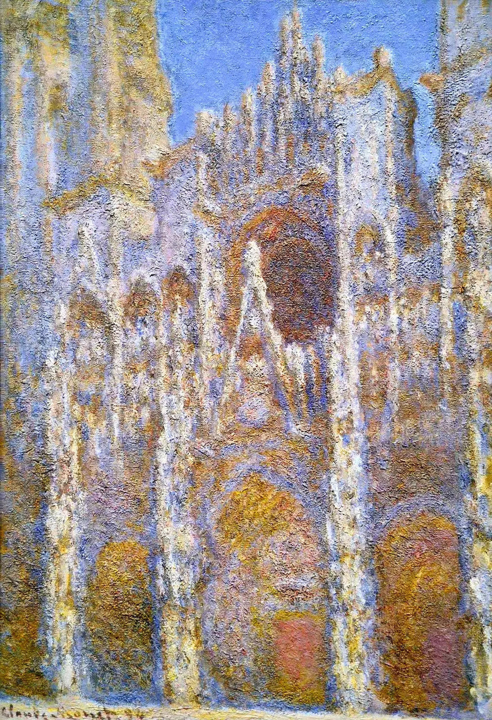 Rouen Cathedral, Façade - Claude Monet image 1 copie peinte à la main à l’huile