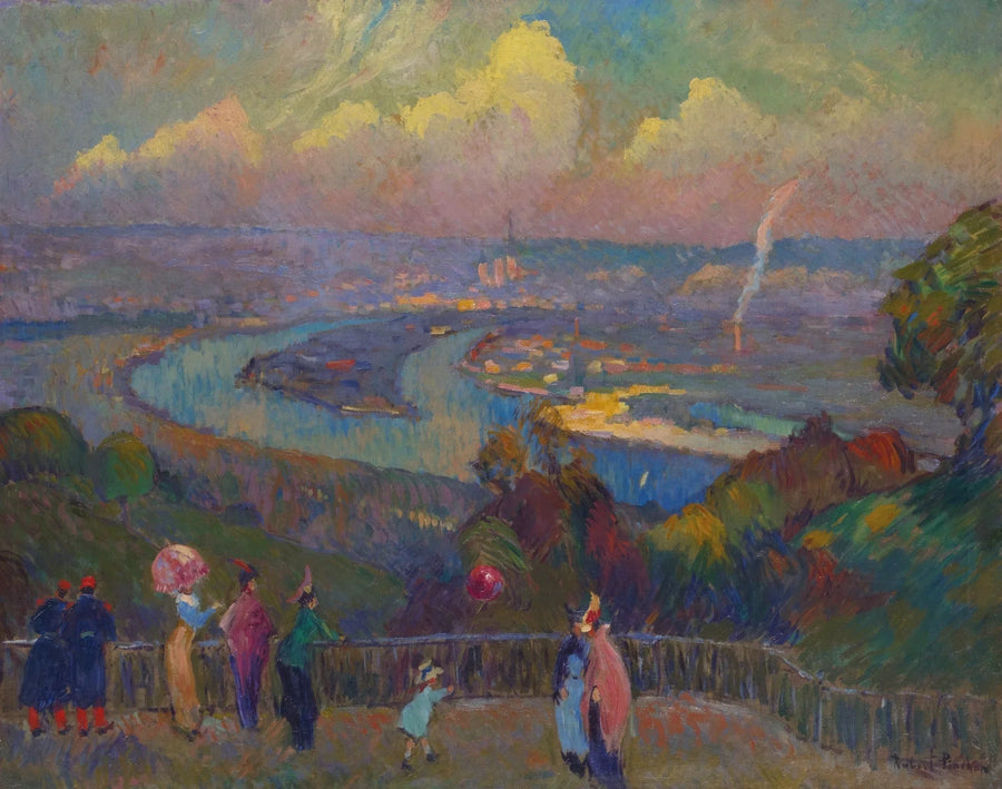 Rouen, La Seine, view from the heights of Caudebec - Robert Antoine Pinchon