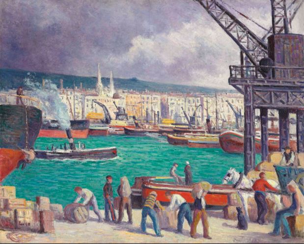 Rouen, the port - Maximilien Luce