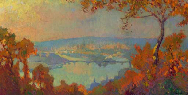 Rouen, view of the Seine - Robert Antoine Pinchon