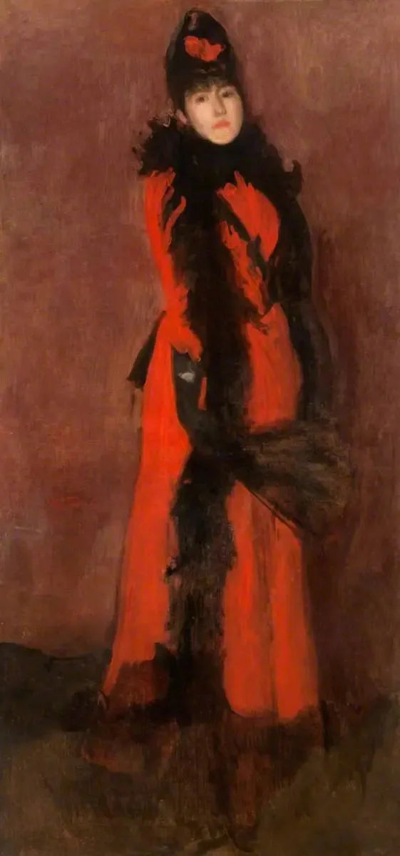 Red and Black: The Fan - James Abbott McNeill Whistler