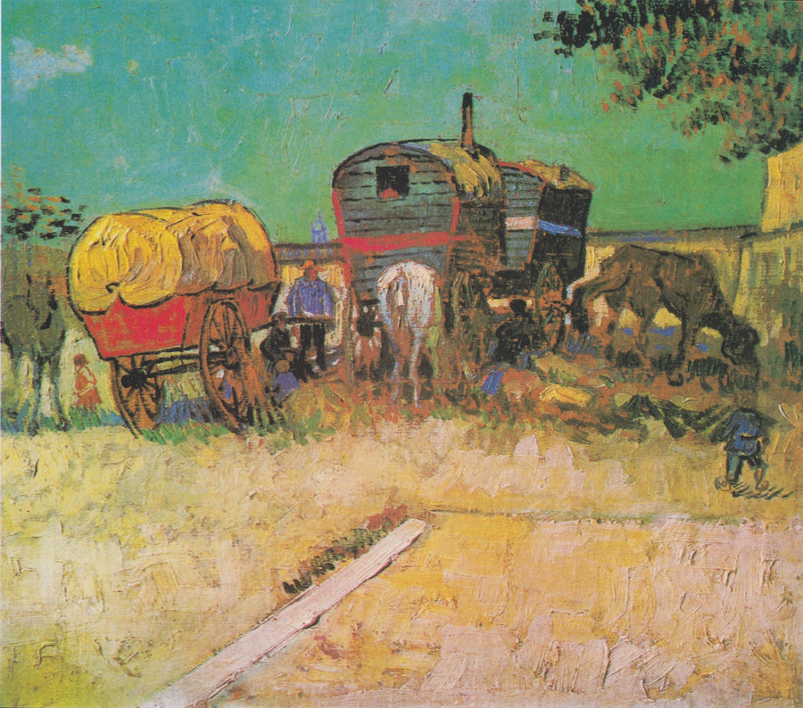 The Caravans, a Bohemian Camp near Arles - Vincent van Gogh