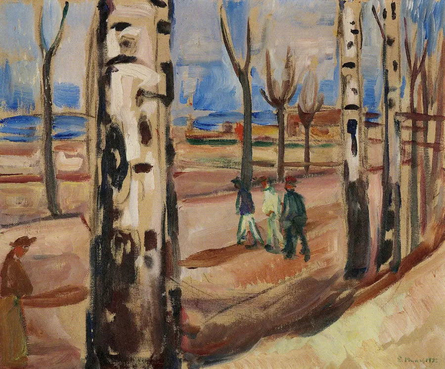 Road with Trees - Edvard Munch