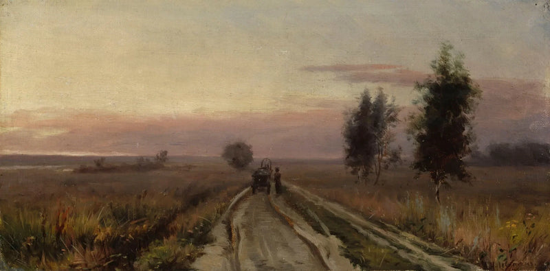 Village Road - Isaac Levitan