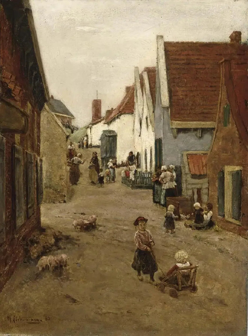 Dutch Village Road / Street in Zandvoort - Max Liebermann