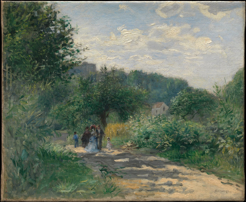 A Road in Louveciennes - Pierre-Auguste Renoir