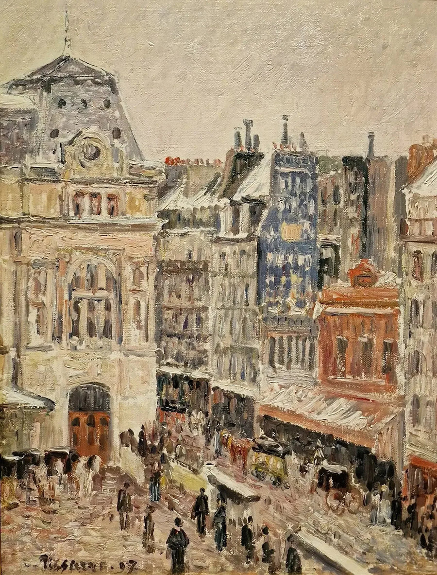 Rue d'Amsterdam and Gare Saint-Lazare - Camille Pissarro