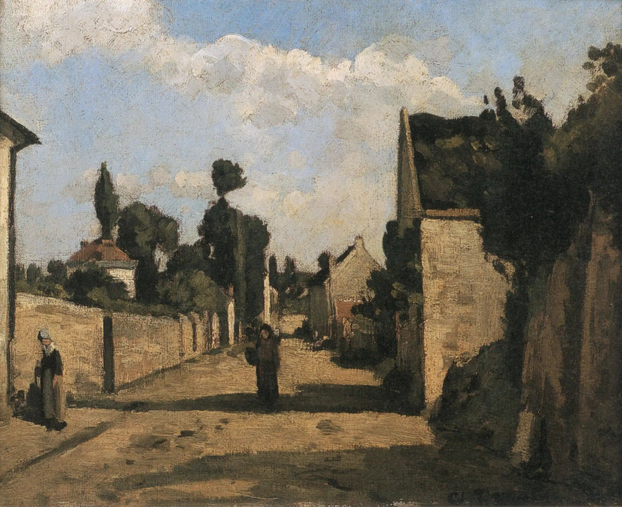 Hermitage Street in Pontoise - Camille Pissarro