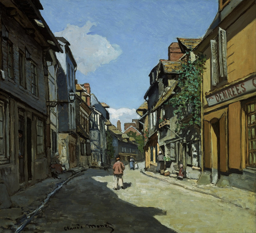 Reproduction du tableau « Rue de la Bavole, Honfleur - Claude Monet » par Alpha Reproduction en peinture à l’huile