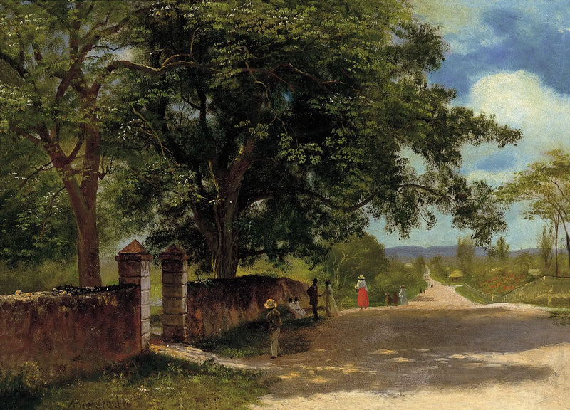 Nassau Street - Albert Bierstadt