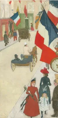 Street of Parma in Paris, July 14 - Pierre Bonnard