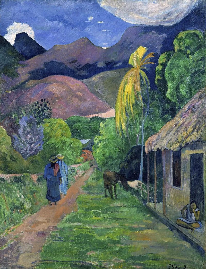 Tahiti Street - Paul Gauguin