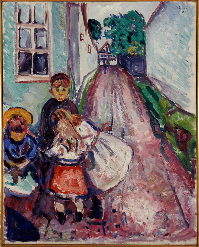 Warnemünde Street - Edvard Munch