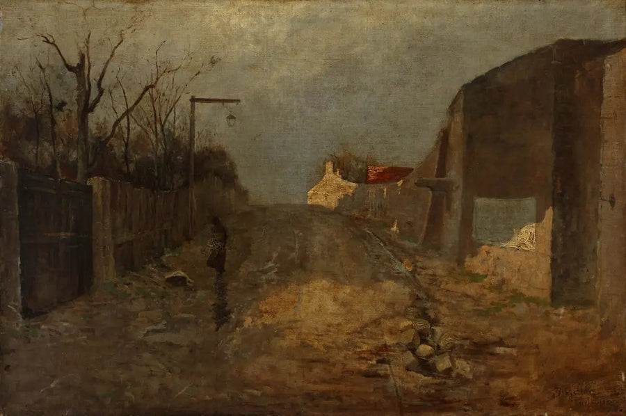 Buttes Street (Montmartre) - James Abbott McNeill Whistler