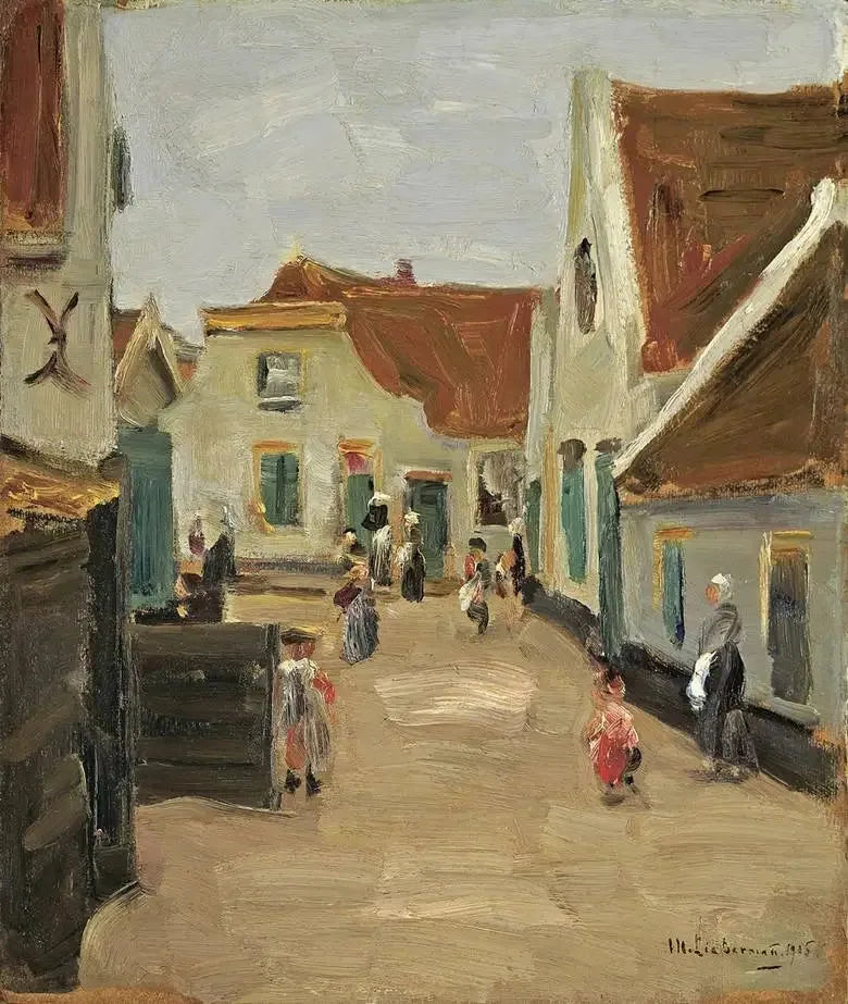 Village Street in Noordwijk - Max Liebermann