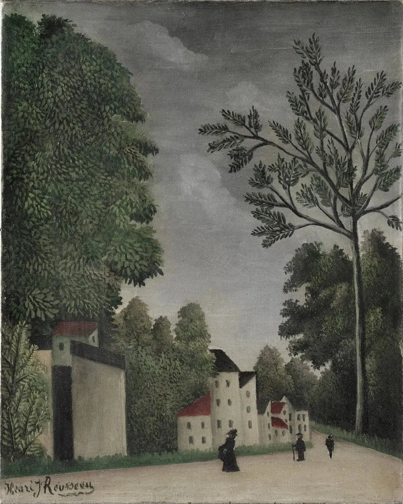 Village Street - Henri Rousseau