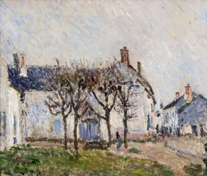 Village Street, Moret-sur-Loing - Alfred Sisley