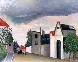 Street in Suburb - Henri Rousseau