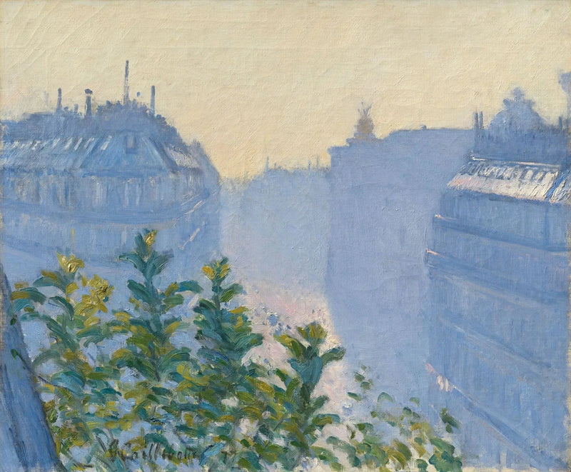 Rue Halévy, view from a balcony - Gustave Caillebotte