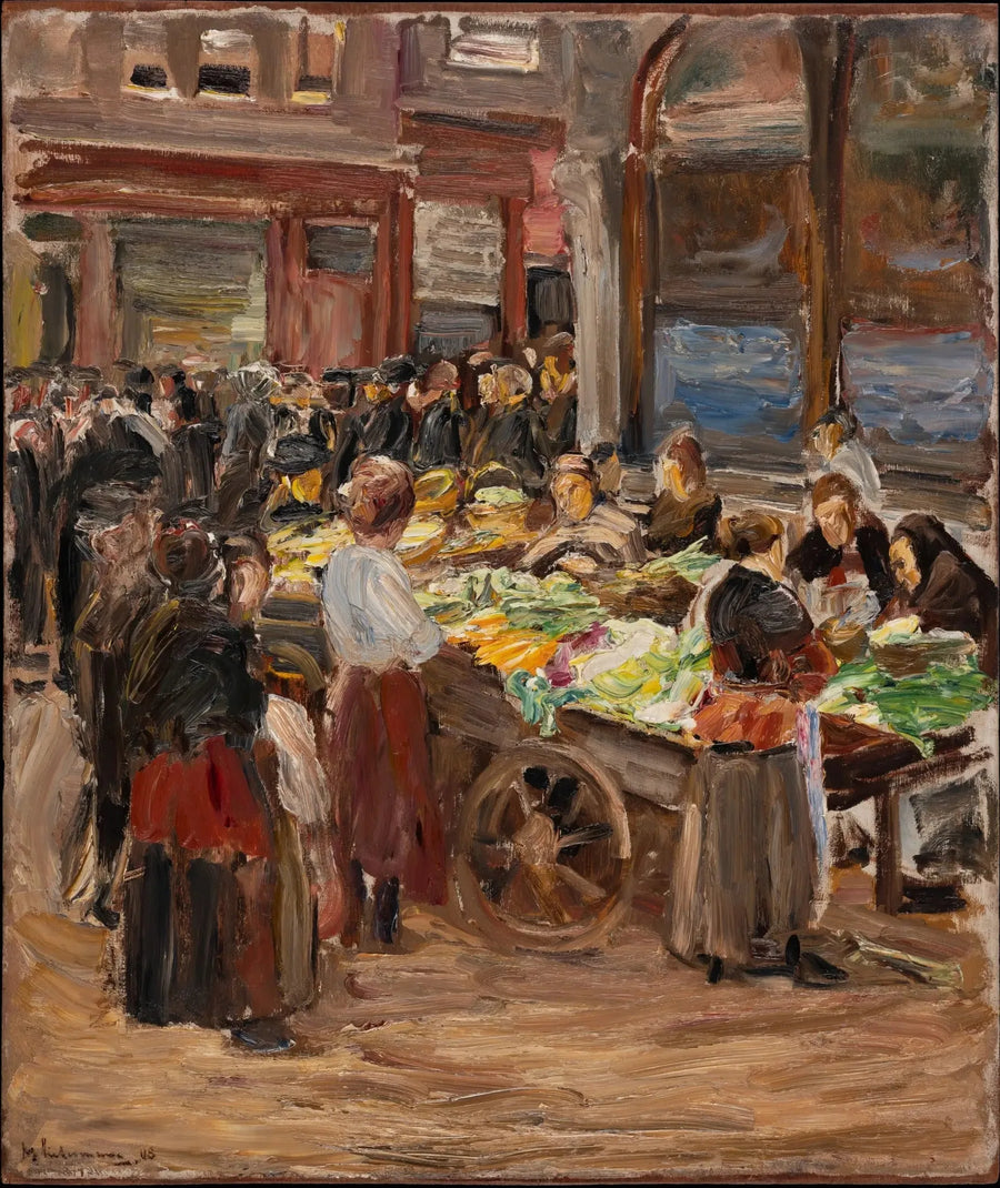 Jewish Street in Amsterdam - Max Liebermann