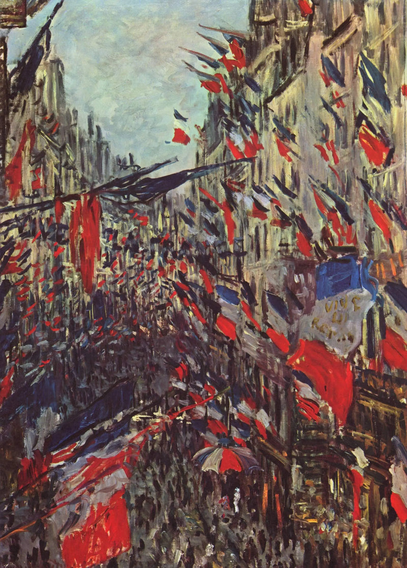 Rue Saint Denis, June 30, 1878 Festival - Claude Monet