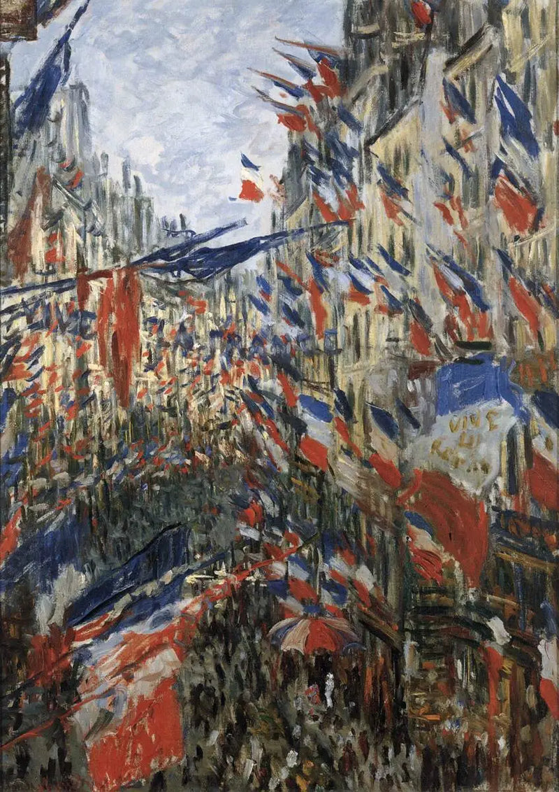 Rue Saint Denis, June 30, 1878 Festival - Claude Monet