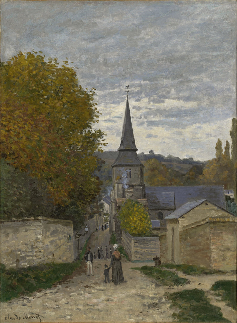 Street in Sainte-Adresse W98 - Claude Monet
