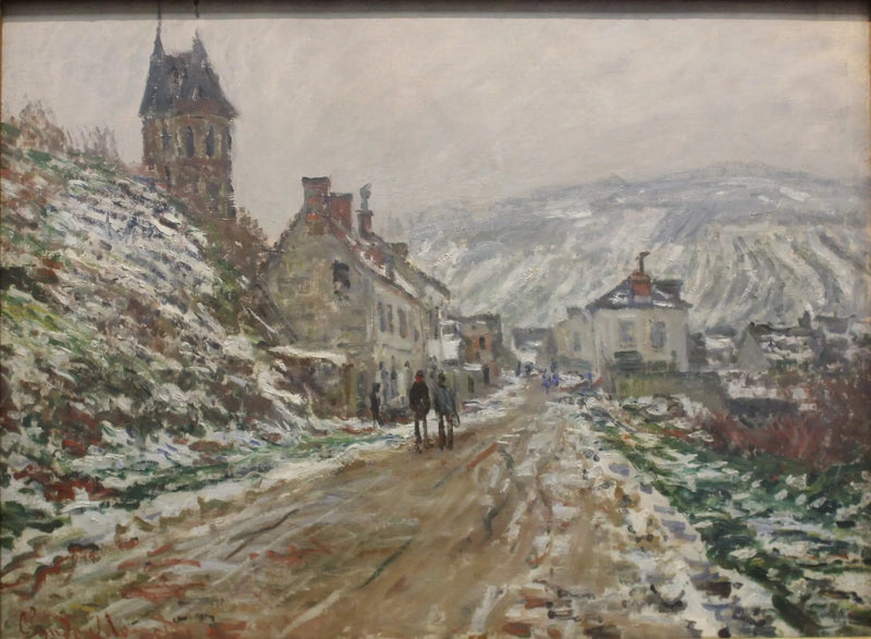 Village street in Vétheuil W510 - Claude Monet