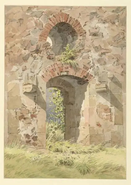 Ruins of the Heiligen Kreuz Gate, Meissen - Caspar David Friedrich