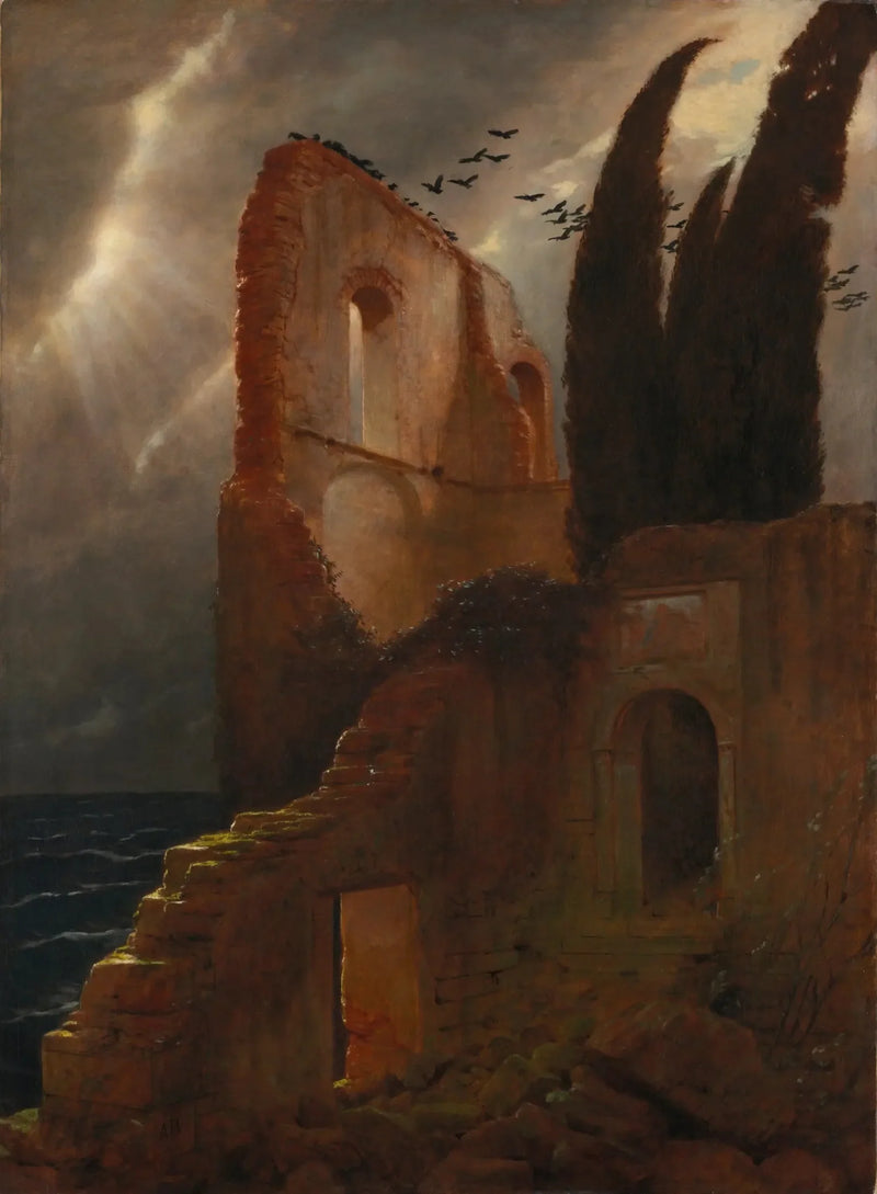 Ruin near the sea - Arnold Böcklin