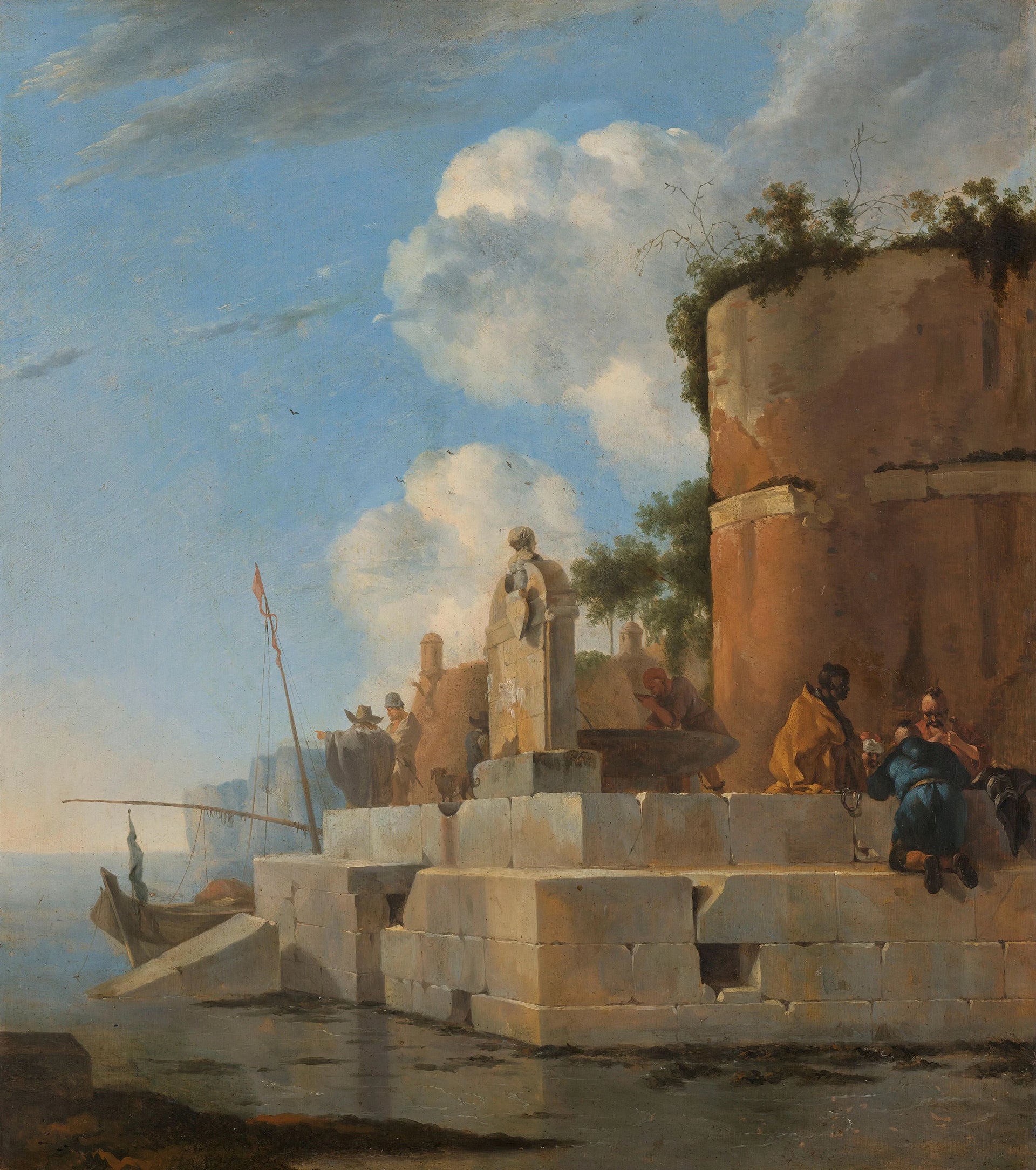 Ruine sur l'eau en Italie - Jan Asselyn