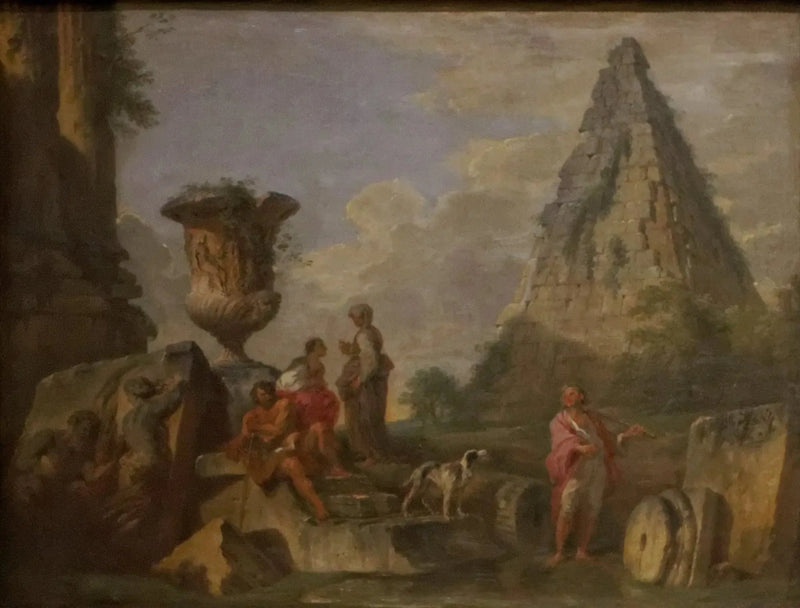 Antique Ruins with the Pyramid of Caïus Cestius - Giovanni Paolo Panini