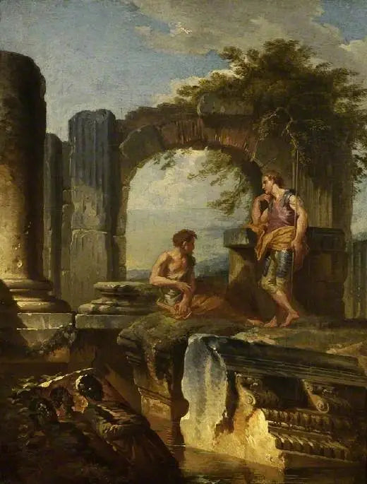 Ruins with figures - Giovanni Paolo Panini