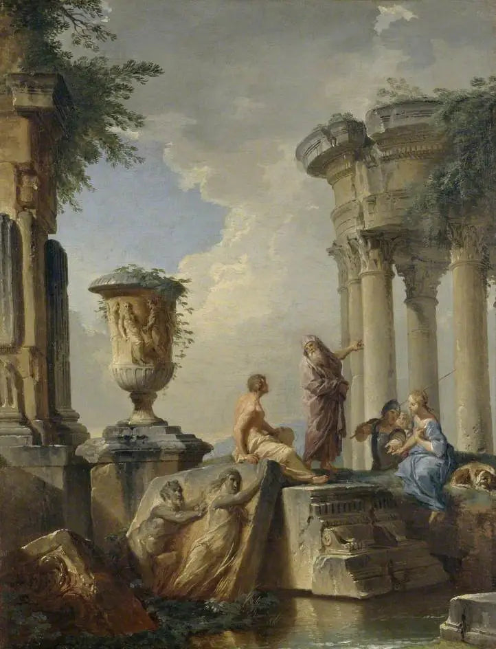 Ruins with a Prophet and Other Figures - Giovanni Paolo Panini